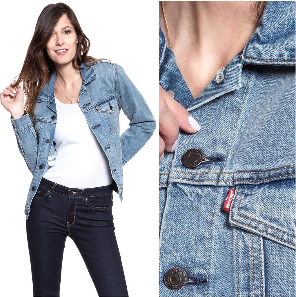 LEVI'S Damen, Jeansjacke TRUCKER JEANS, XS, Blau, jeansmantel, , jeansjacken