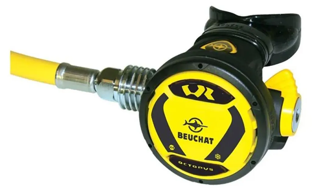 Détendeur Octopus de Plongée Beuchat VR Noir Argent - Sécurité et Fiabilité