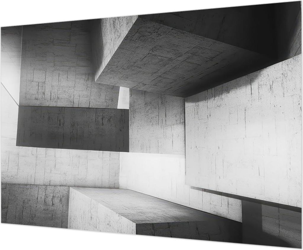 Wandtapete - Dekorative Tapete für Wohnzimmer - Tapetenfolie für Wanddekoration - 312x219 cm - Geometrische Skulpturen