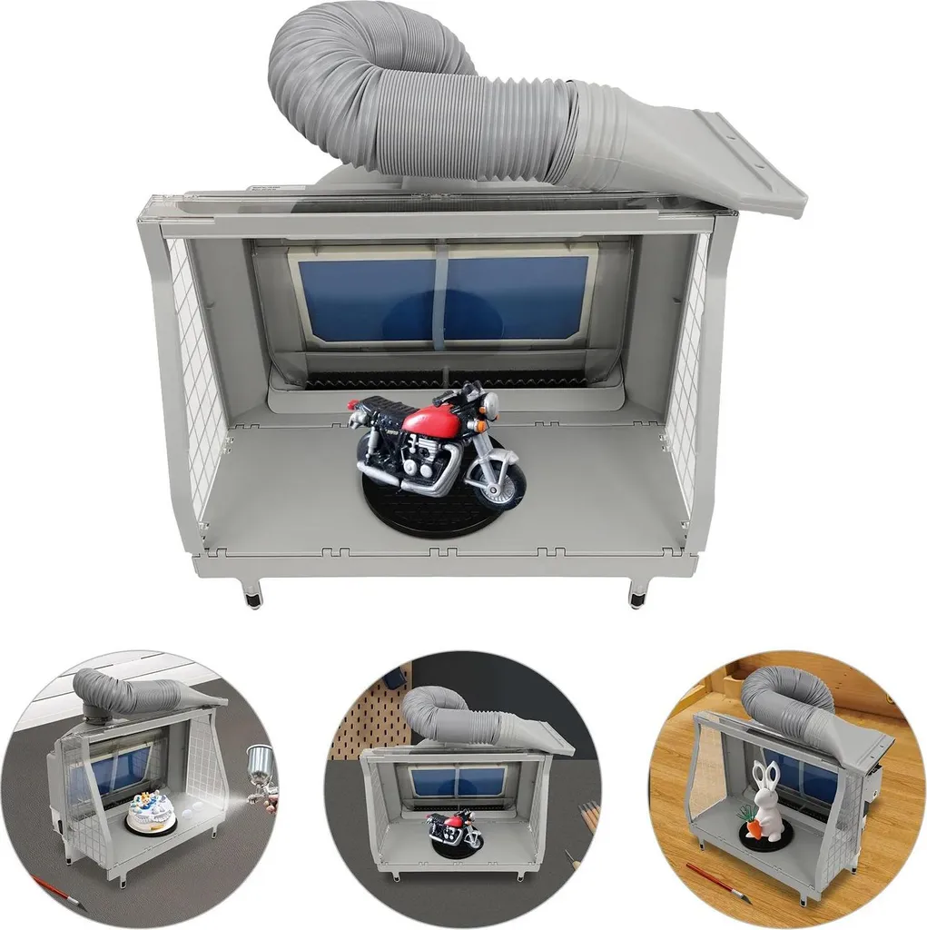 Cabine aspiration aérographe HS-E600 contre les odeurs et poussières