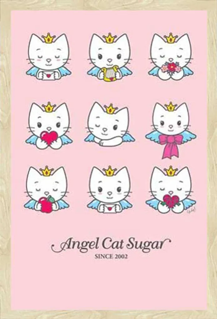 Offerta Poster Angel Cat Sugar + Cornice Rovere Shinsuke Vetro Anti-Urto