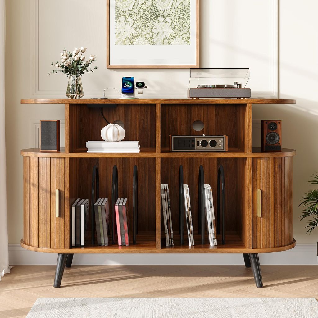 Komoda Merax HiFi s posuvnými dvířky, skříňka na Obrázek produktu 