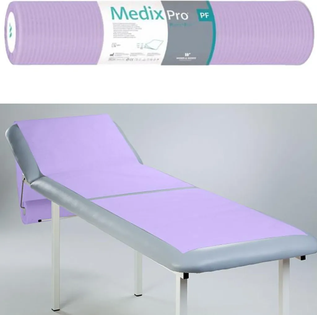 Drap d'examen résistant et imperméable violet 50x80 MedixPro 54g 50 p