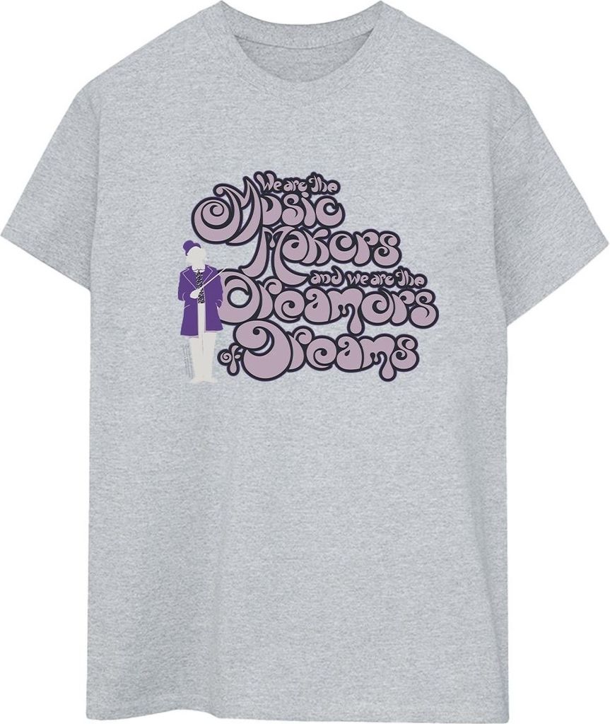 Willy Wonka - "Dreamers Text" T-Shirt für Damen BI47198 Produktbild 