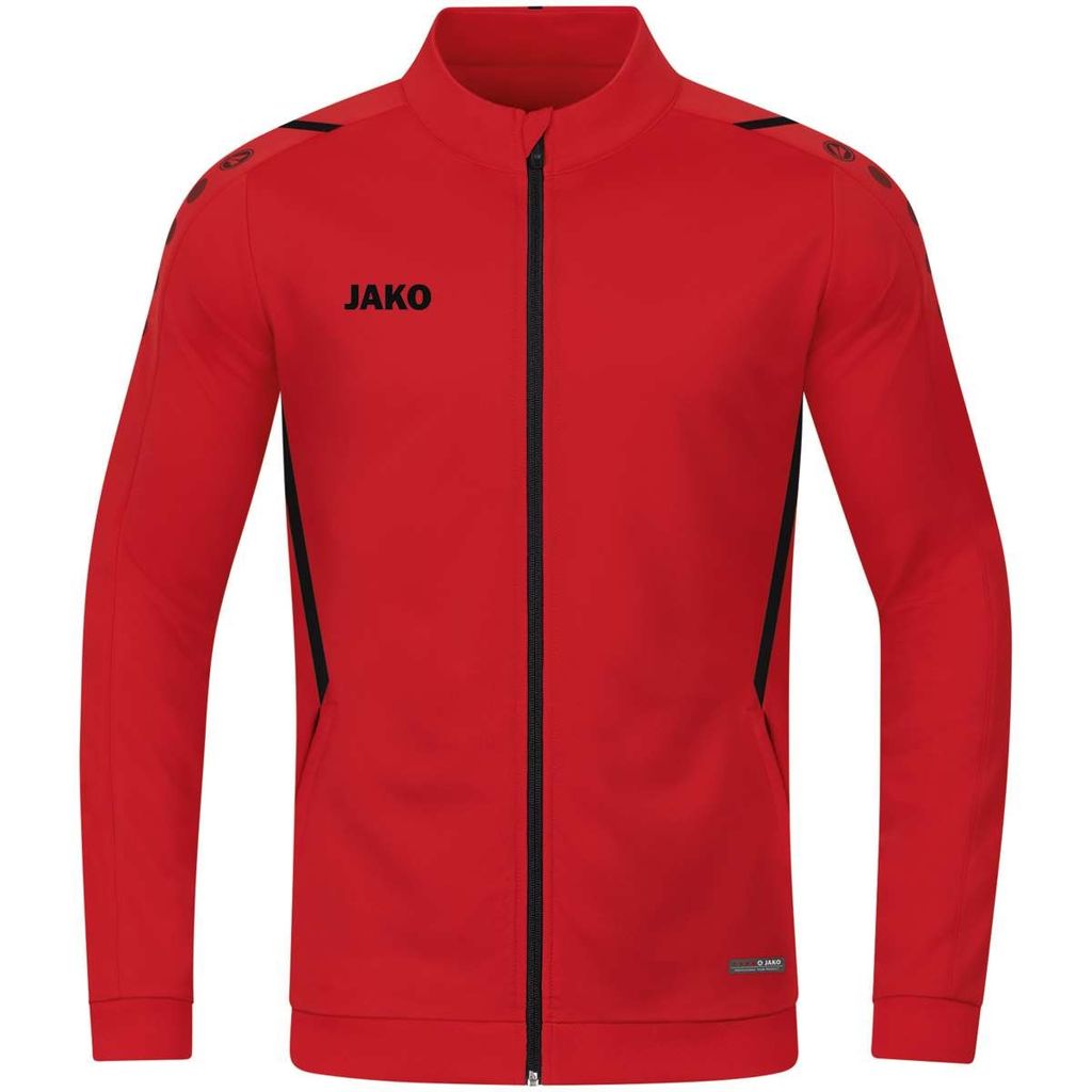 JAKO Damen Polyesterjacke Challenge, Farbe:rot/schwarz, Groesse:42