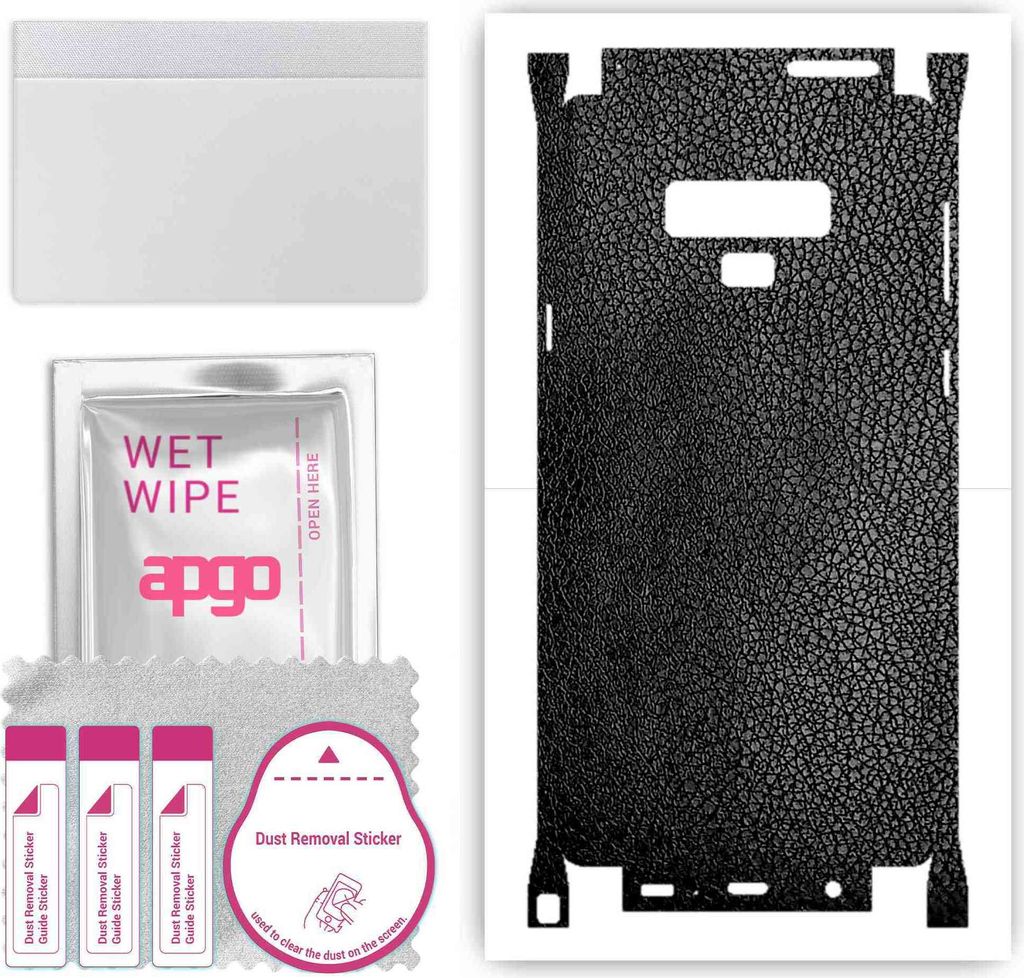 apgo Rückseite + Seiten Schutzfolie, Skin, kompatibel mit Samsung Galaxy Note 9, Hinten Displayschutzfolie aus Vinylfolie, kratzfest, einfache Mon...