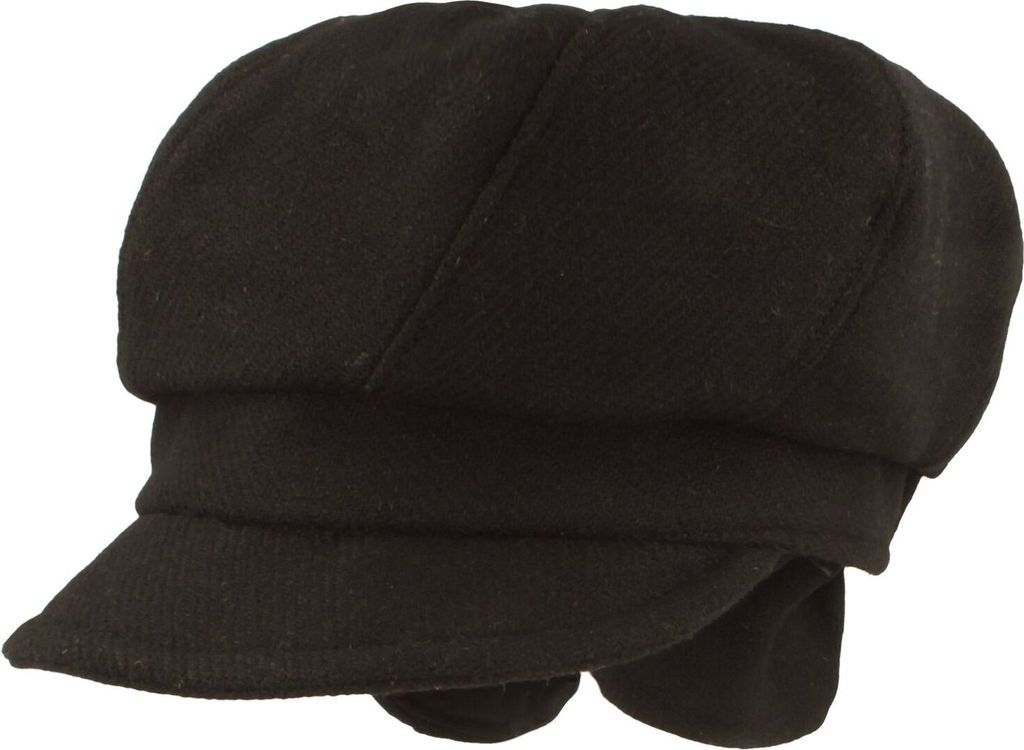 Ballonmütze aus Wolle mit Fischgrätmuster von Hut-Breiter