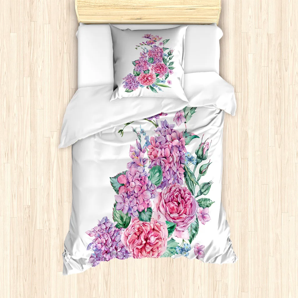 Set Letto Singolo ABAKUHAUS 135x200cm Bellezza Primavera Antiacaro