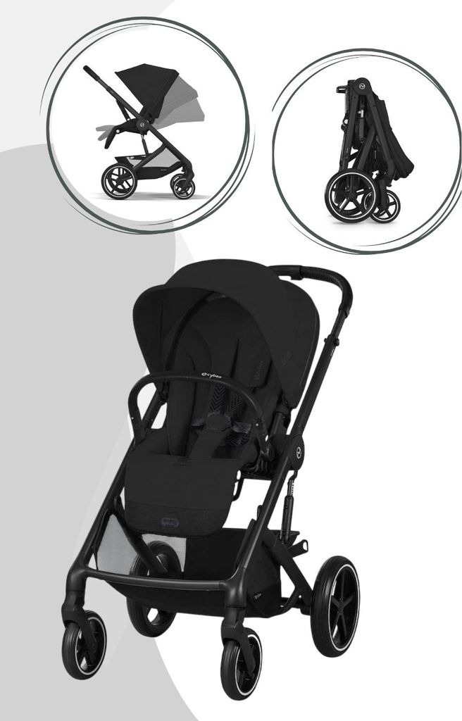 Cybex Kinderwagen Balios S Lux Moon Schwarz | Schwarz