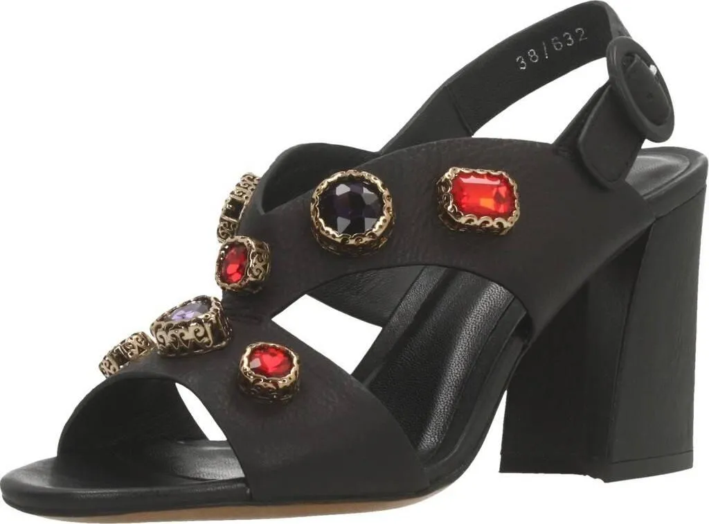 Sandales à Talons Bruno Premi BZ3802X en Cuir Noir pour Femme Chic