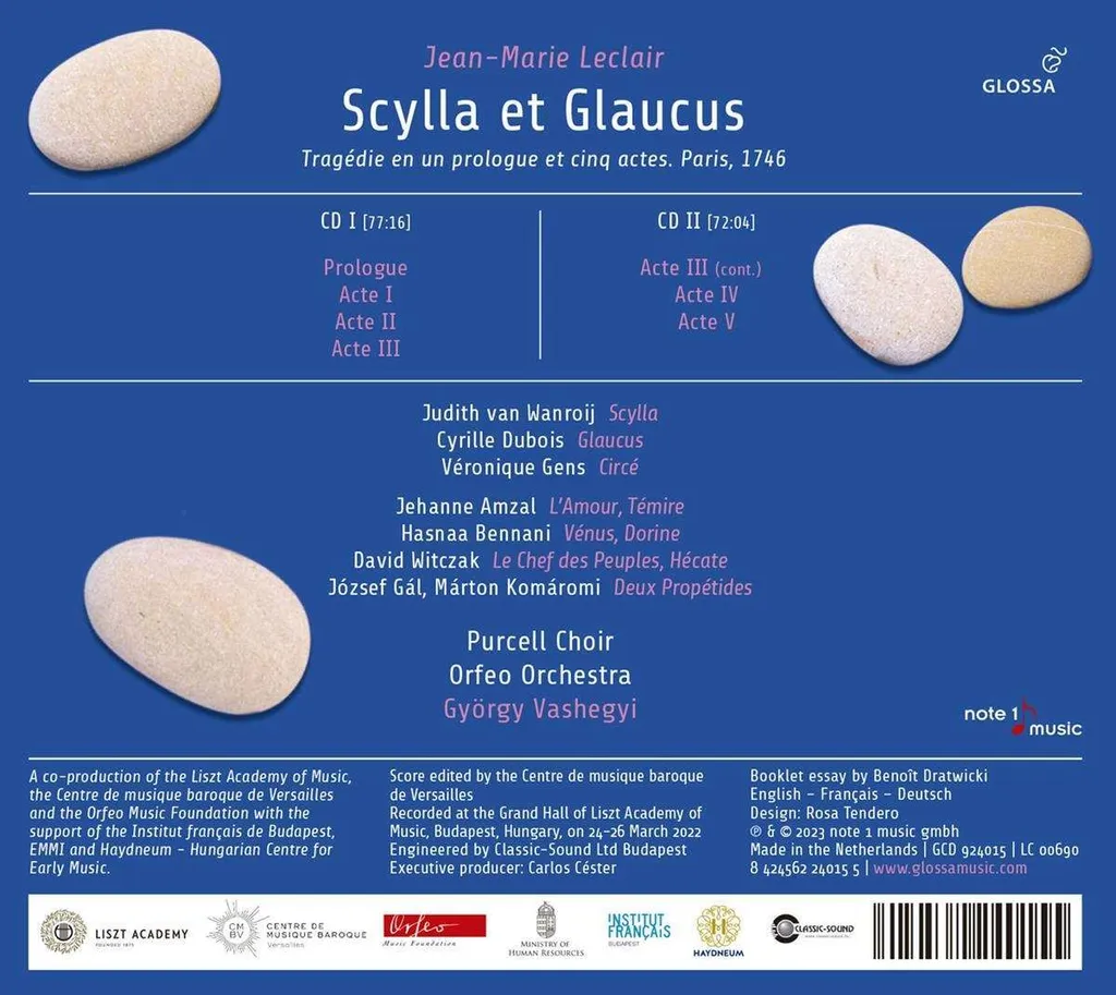 Scylla et Glaucus Jean-Marie Leclair Version Restaurée Intégrale Baroque