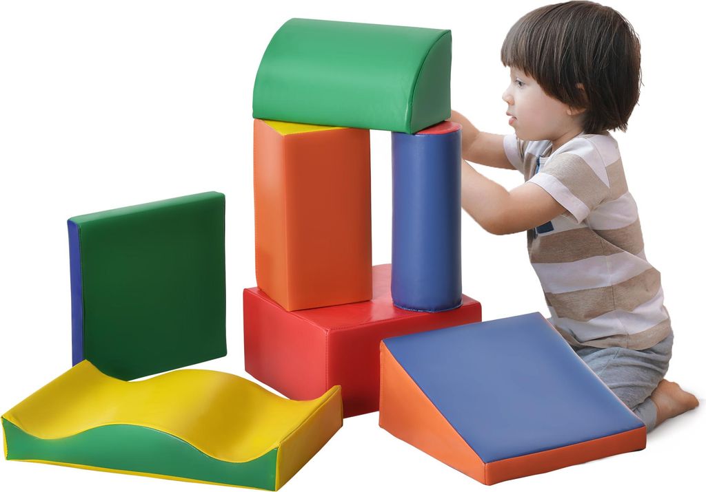 HOMCOM 7-tlg. Softbausteine, Bausteinset zum Klettern, Produktbild 