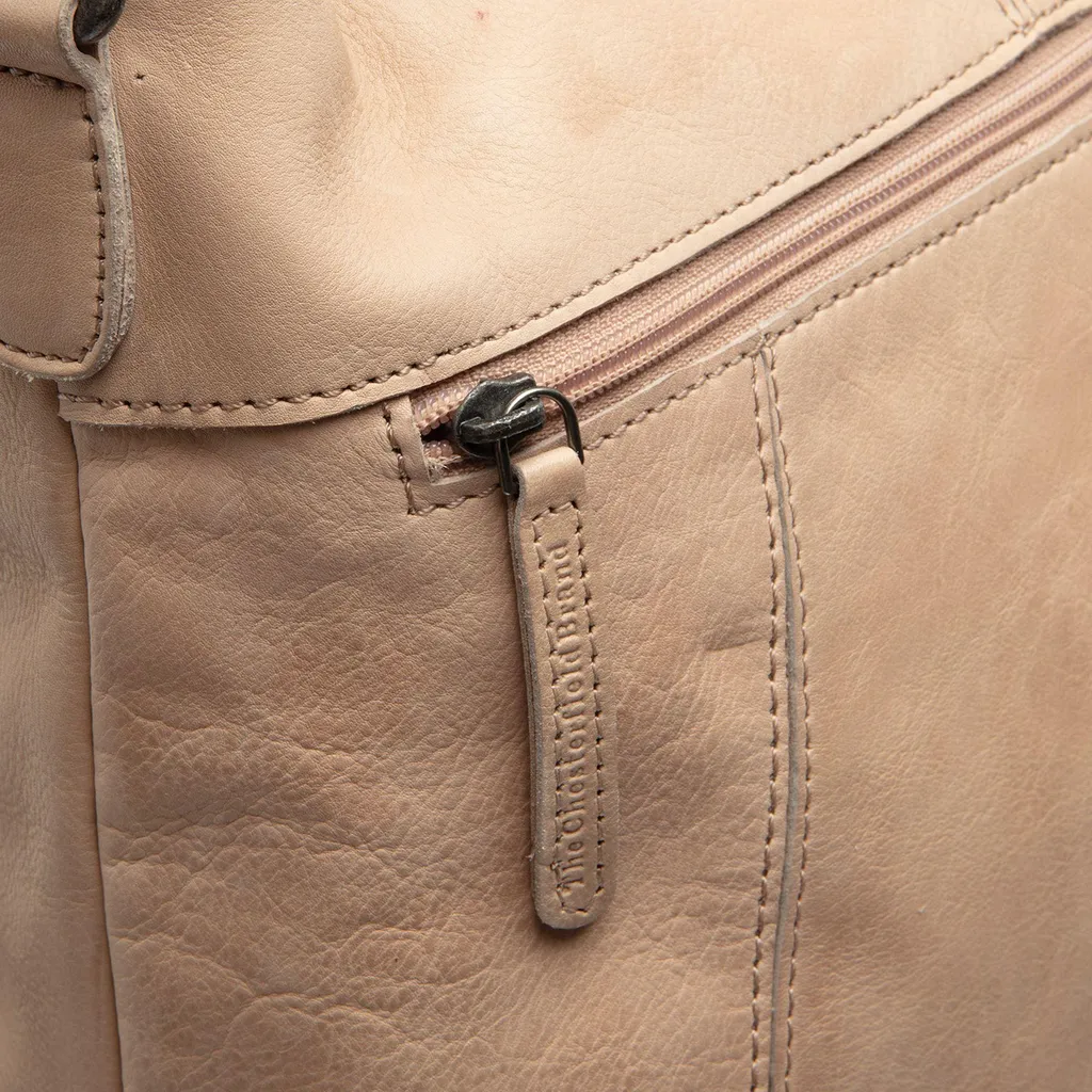 Sintra Sac à épaule compact en cuir Pull-up beige ultra résistant - 5