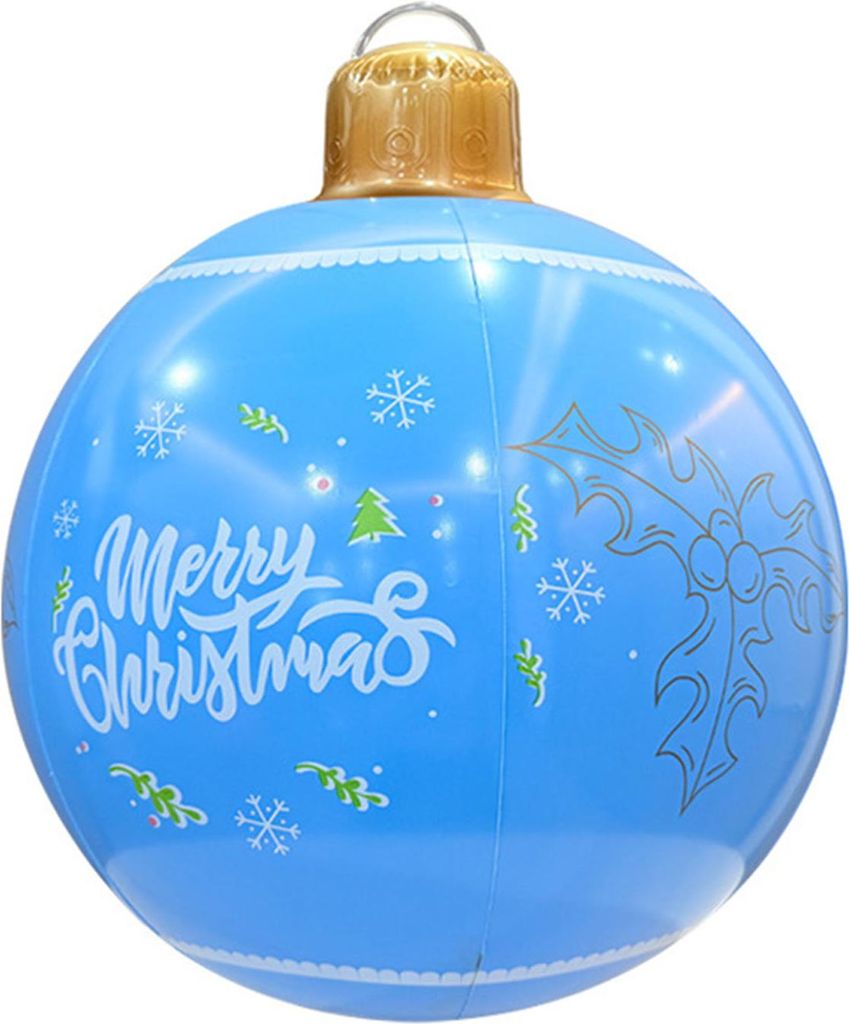 18,9 Zoll riesiger aufblasbarer Weihnachtsball für den Außenbereich, großer PVC-Ball für die Dekoration im Außenbereich, für den Garten, den ...