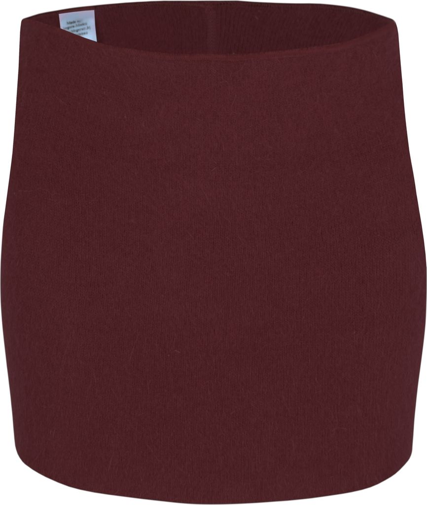 wobera Angora Nierenwärmer oder Leibwärmer für Damen und Herren, höhere, kräftige Ausführung (Gr. XL, Farbe: Bordeaux)