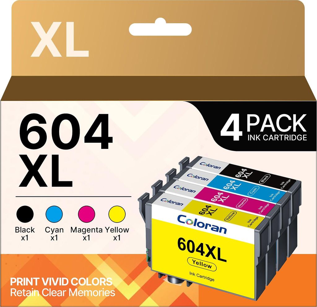 Coloran 604XL 604 XL Druckerpatronen Kompatibel für Epson XP 3200 Patronen 604XL Patronen für Epson XP 2205 Druckerpatronen für XP 4200 WF 2930 ...