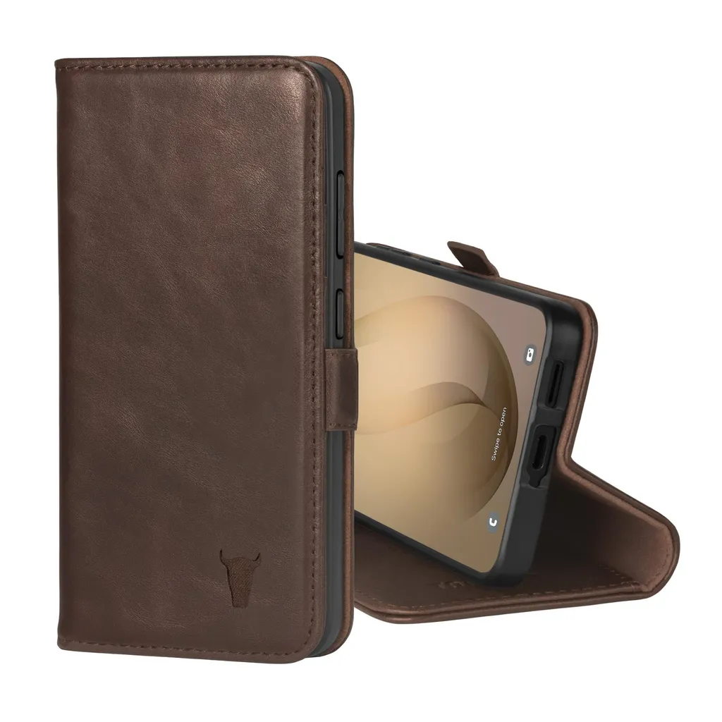 Custodia TORRO Galaxy S26 in Pelle Marrone Scuro - Vera Pelle Premium