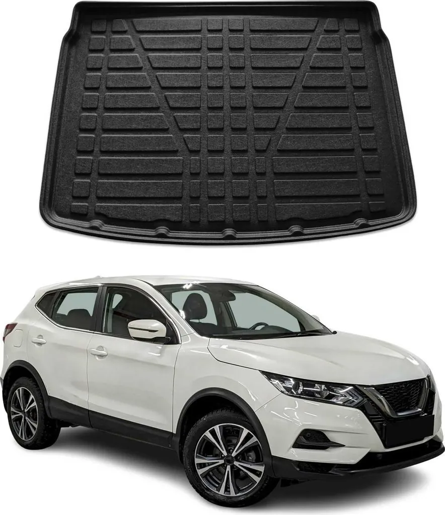 Rivestimento del bagagliaio per Nissan Qashqai 2020-2021 Gomma TPE Nero