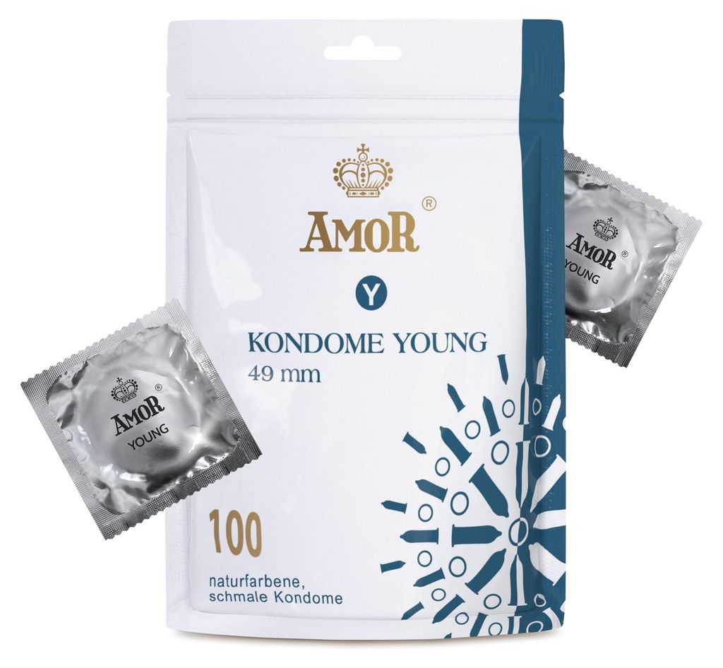 Amor Young: 100 cienkich prezerwatyw Zdjęcie produktu 