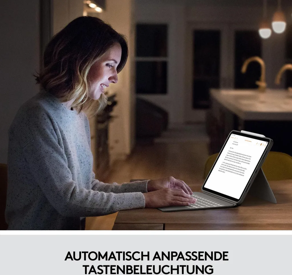 Combo Touch Logitech iPad Pro 12.9 Trackpad Précis et Smart Connector GB - 3
