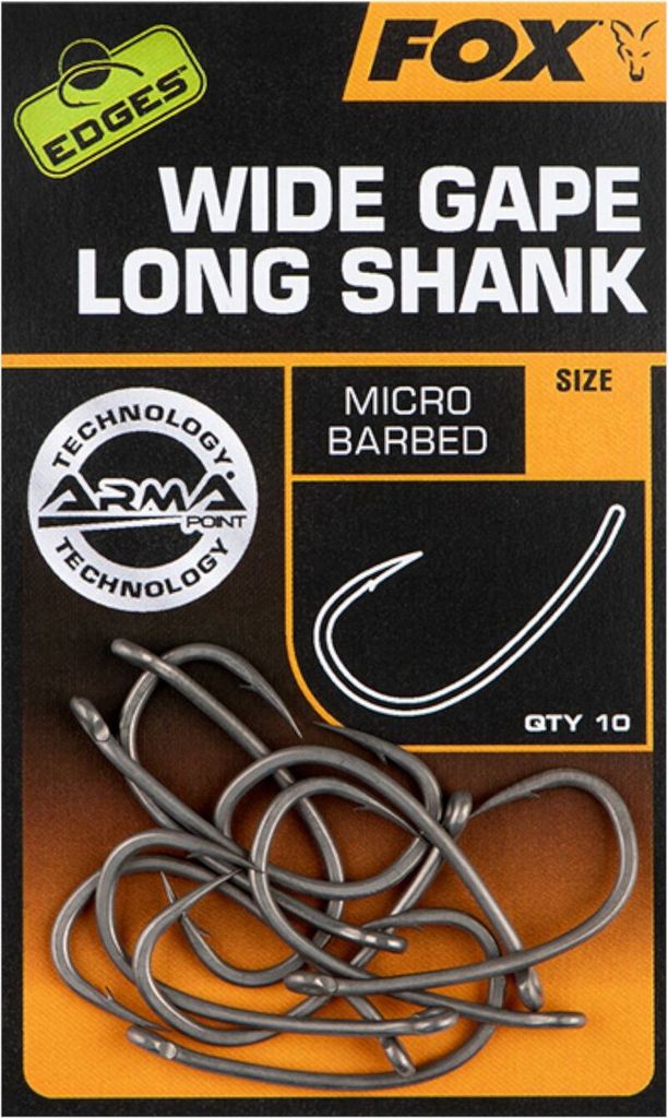Fox Edges Armapoint Super Wide Gape Long Shank Hooks - 10 Produktbild 