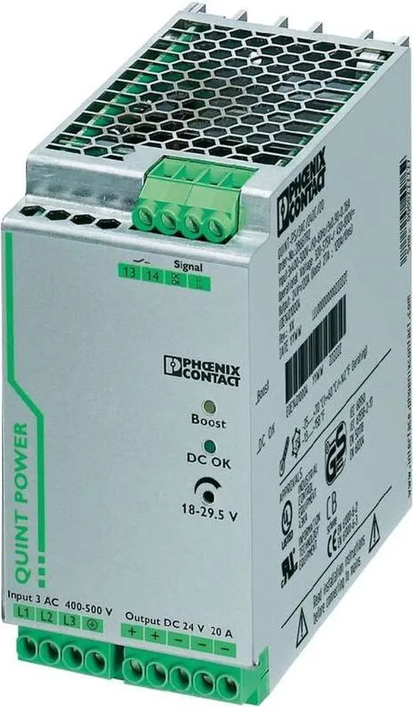 Bloc d'alimentation 480 W Phoenix Contact 2866792 pour armoire électrique