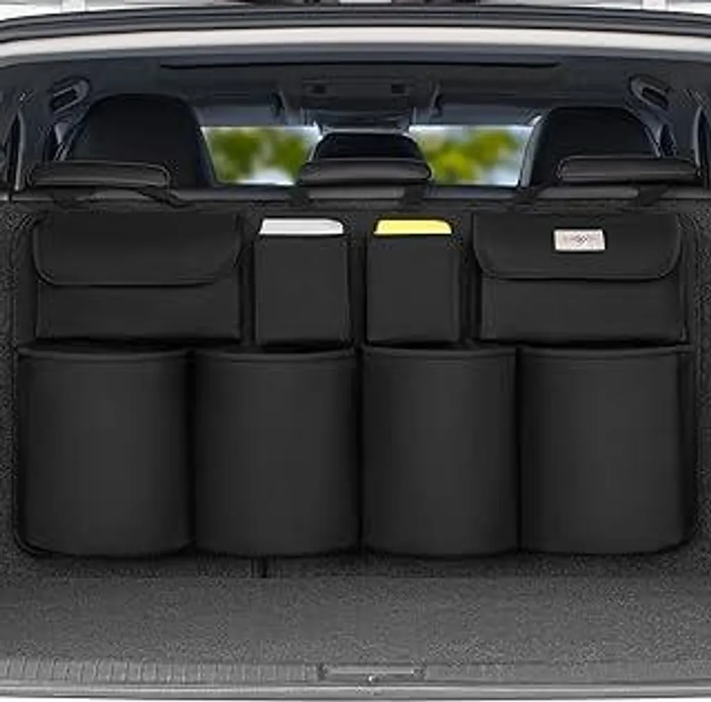 Borsa Bagagliaio Auto SURDOCA - Organizer Sospeso 8 Tasche Velcro