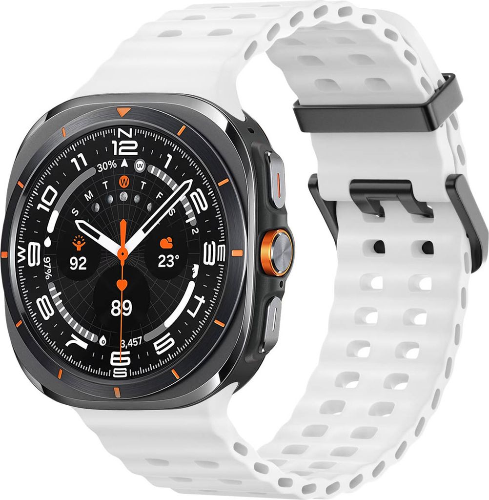 imoshion Ocean Silikonarmband für das Samsung Galaxy Watch Ultra (2024/2025) - Weiß
