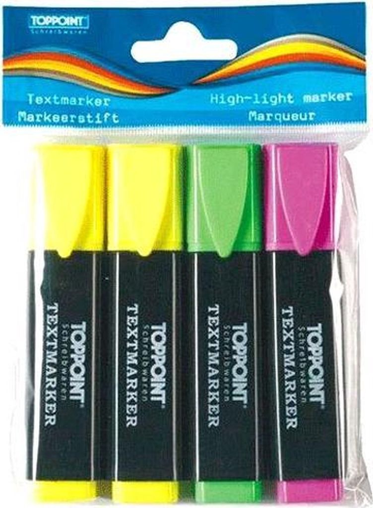 Stylex 65550, 4 Stück(e), Grün, Pink, Gelb, Meißel, Produktbild 