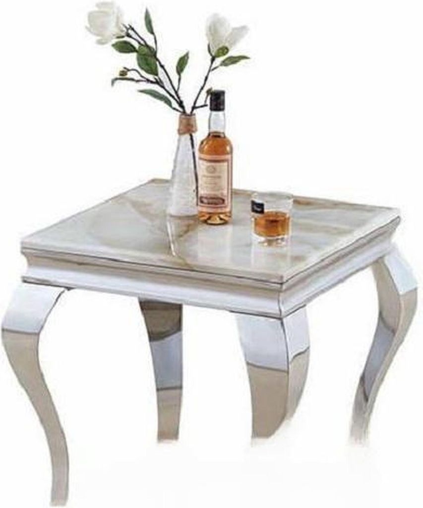 Beistelltisch Tisch Couchtisch Sofa Tische Wohnzimmer Design Edelstahl Möbel Neu
