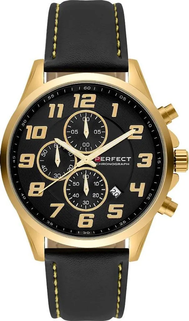 Orologio Classico Perfect PF01083 Uomo | Quadrante Nero Oro