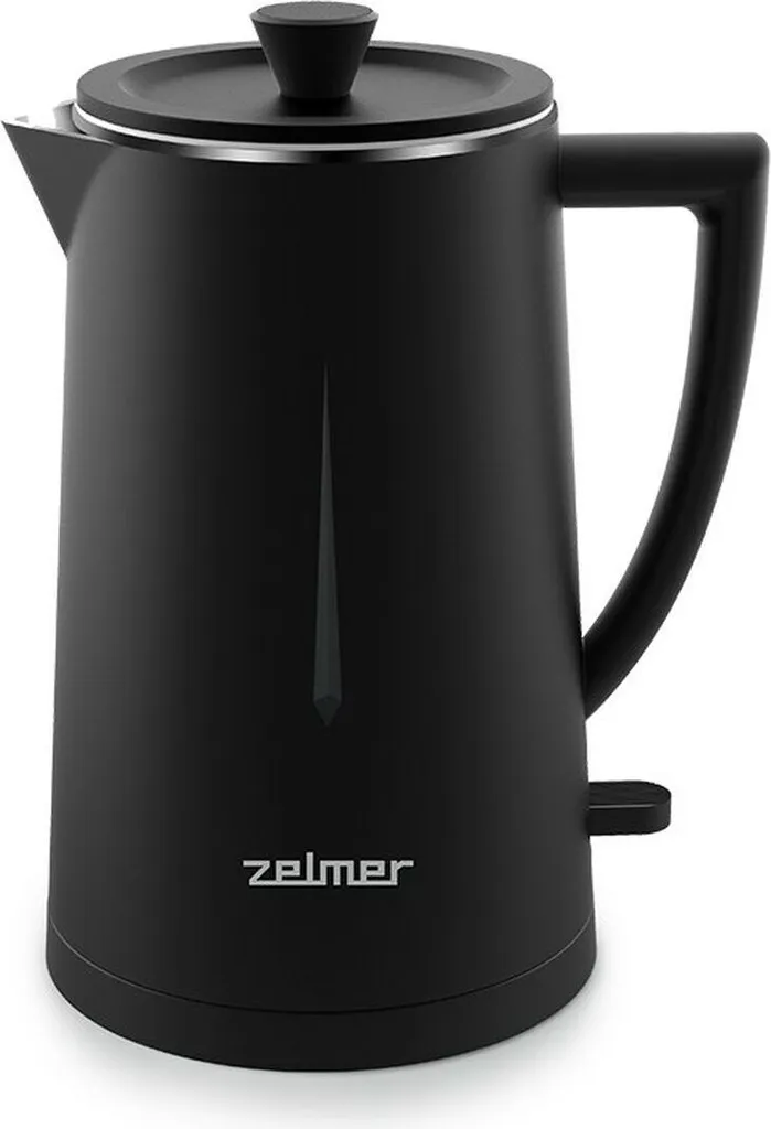 Bouilloire Zelmer ZCK8020B de 2200W pour chauffer l'eau rapidement en noir