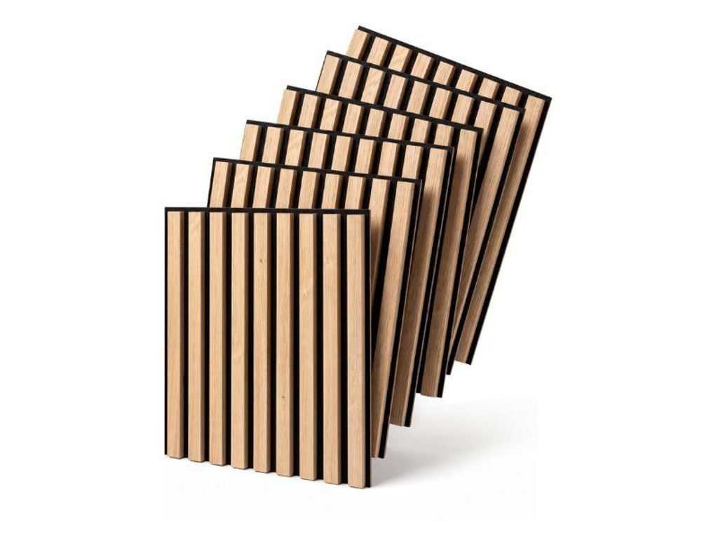 MEBANO. 6er-Set Akustikpaneele Holz 40x40 cm Eiche Artisan Produktbild 
