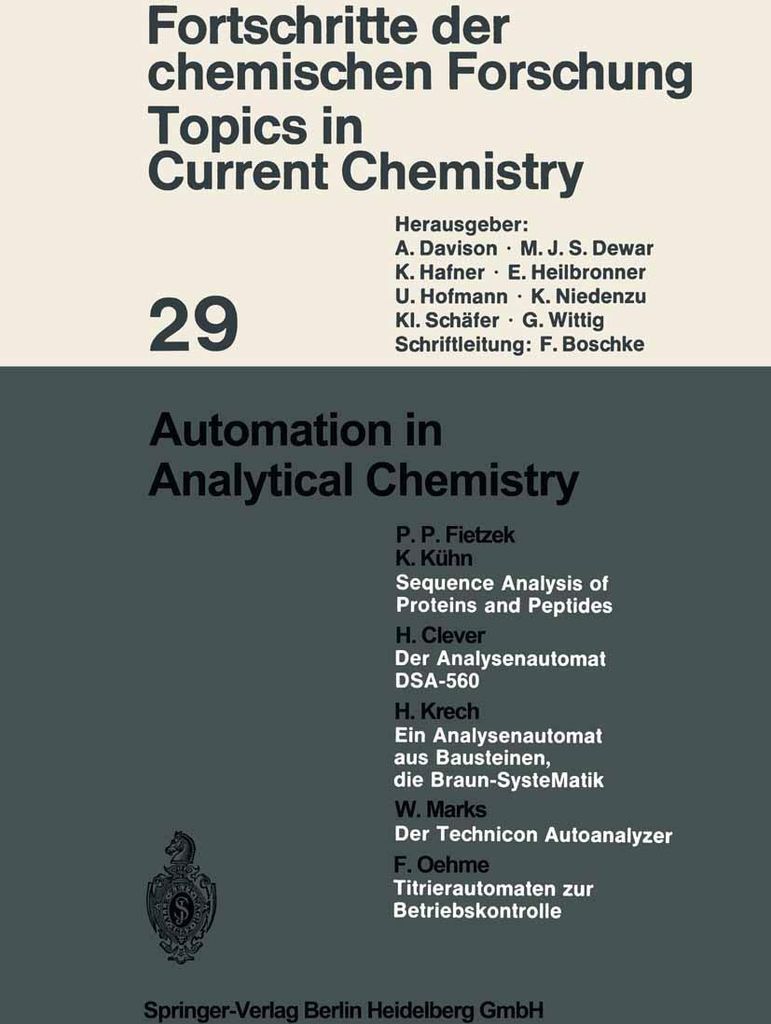 Automation in Analytical Chemistry