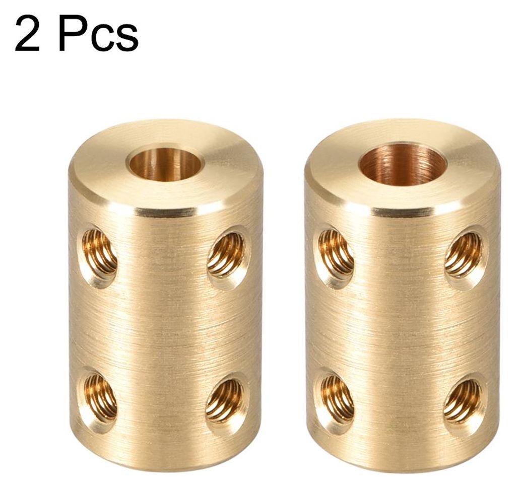 2 Stš¹ck 5mm bis 6mm Bohrung Starre Kupplungsschraube L22XD14 Kupfer Wellenkupplungsverbinder Motorzubeh?r