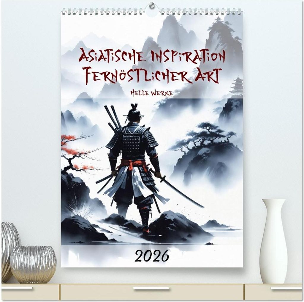 Asiatische Inspiration Fernöstlicher Art - Helle Werke (hochwertiger Premium Wandkalender 2026 DIN A2 hoch), Kunstdruck in Hochglanz