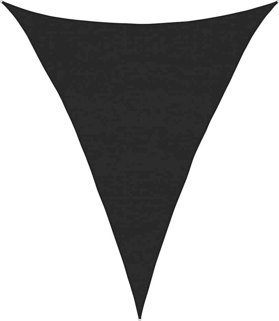 vidaXL Sonnensegel 160 g/m² Dreieckig Schwarz 3x4x4 m HDPE
