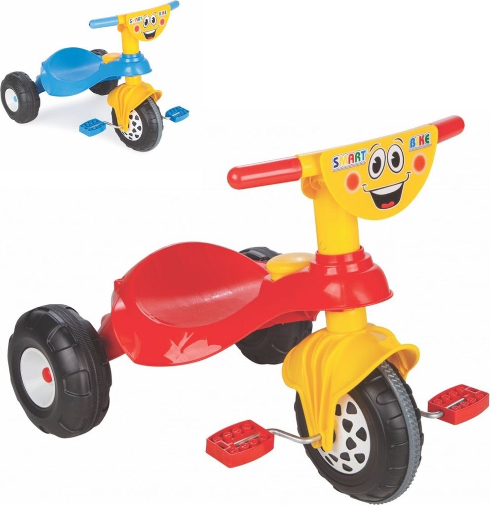 Pilsan Dreirad Smart 07132 Pedale, Hupe, Kunststoffreifen, ab 3 Jahren bis 35 kg rot