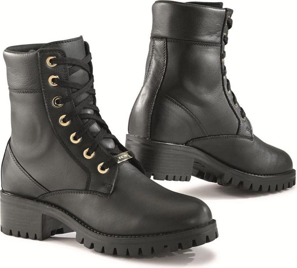 TCX Smoke wasserdichte Damen Motorradstiefel, schwarz, 38