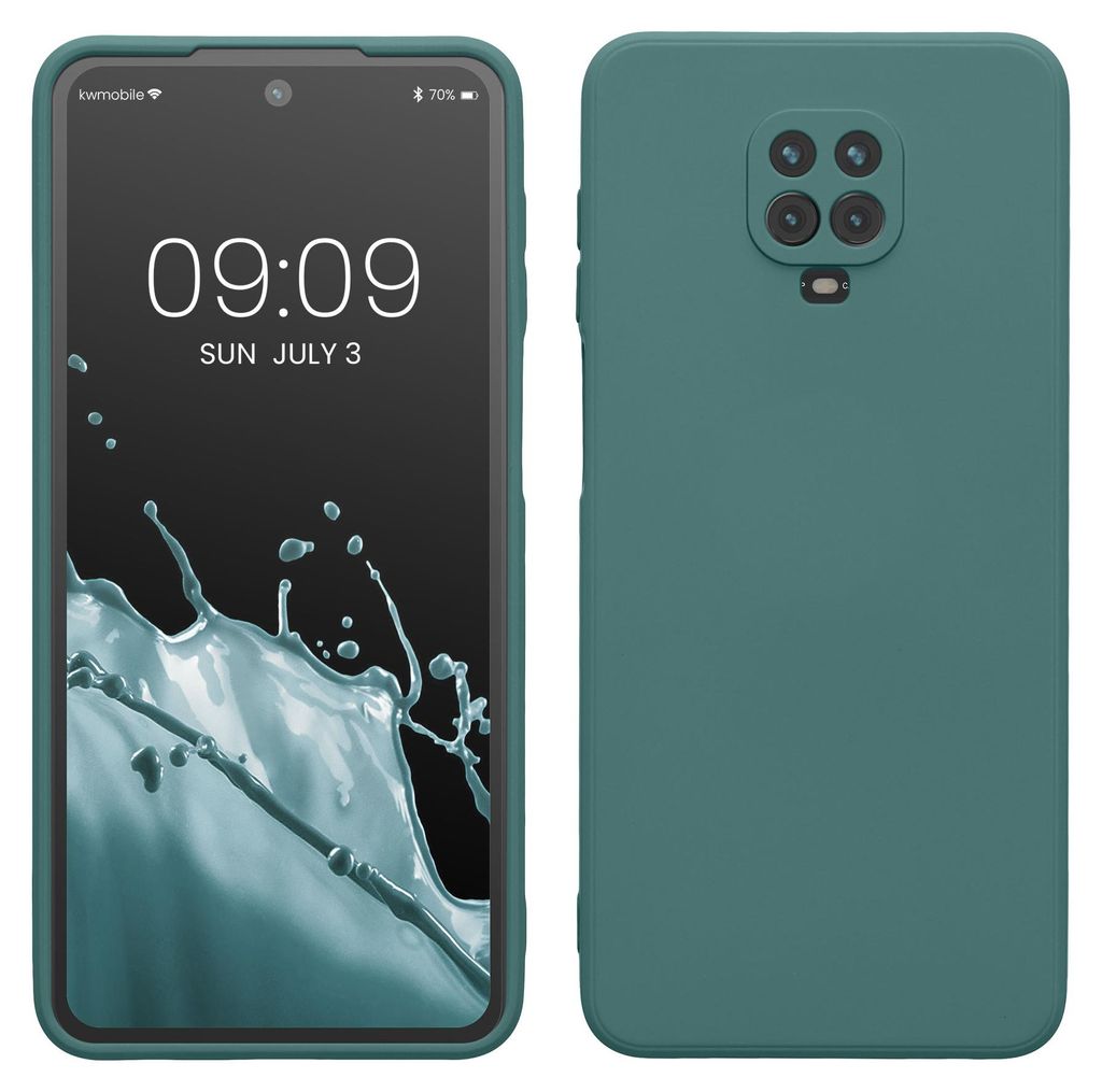kwmobile Hülle kompatibel mit Xiaomi Redmi Note 9S / 9 Pro / 9 Pro Max Hülle - gummierte TPU Silikon Handyhülle - Schutzhülle für kabelloses L...