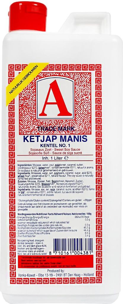 Ketjap Manis Kental Number 1 Sladká sójová omáčka slaná Obrázok produktu 