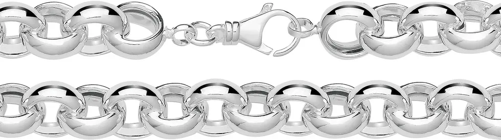 Chaine Entrelacée Homme en Argent Fin 925 - 46cm x 12mm TRS36666L18
