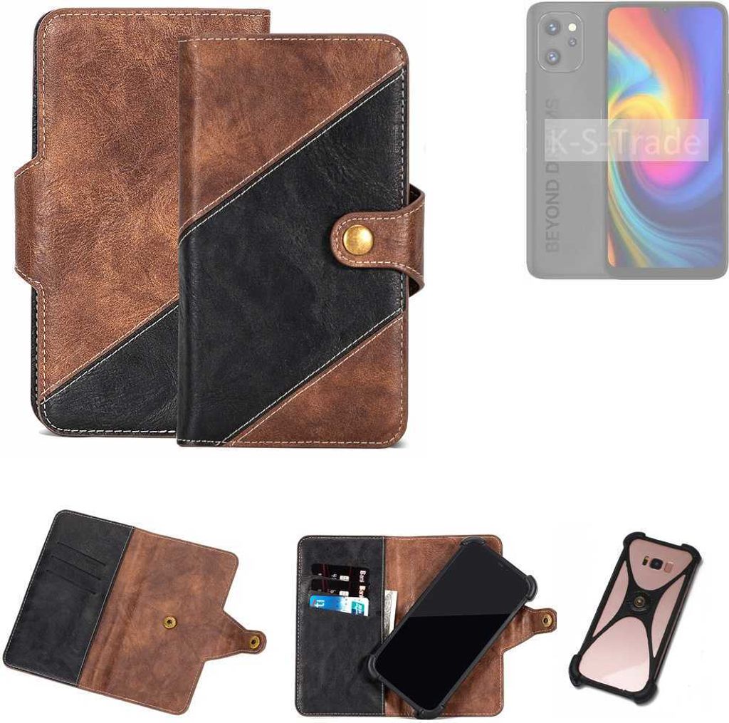K-S-Trade Handyhülle Schutzhülle Bookstyle Case kompatibel mit UMIDIGI F3 Pro 5G Klapphülle Cover Hülle Schutztasche 1x