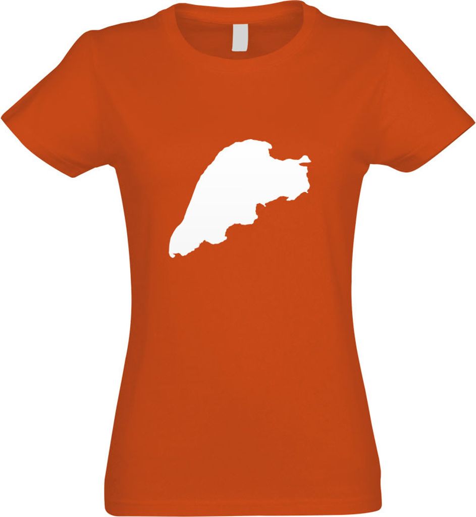 Kiwistar - T-Shirt tailliert - Damen - orange - Ummanz - Deutschland - Insel - mit Motiv Bedruckt - Funshirt Design - Sport - Freizeit - Damen - S