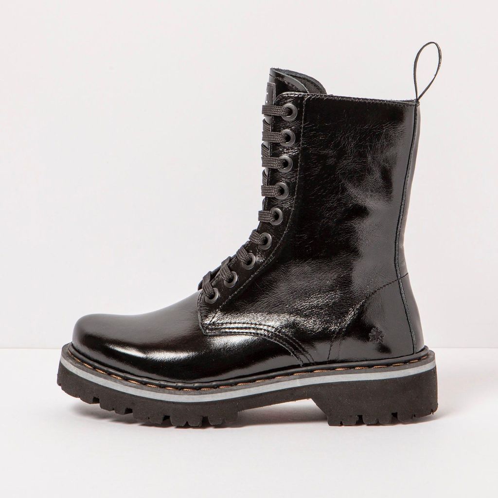 Art Stiefel Uni 1167 NAPPA SHINNY BLACK / MARINA Farbe Schwarz
