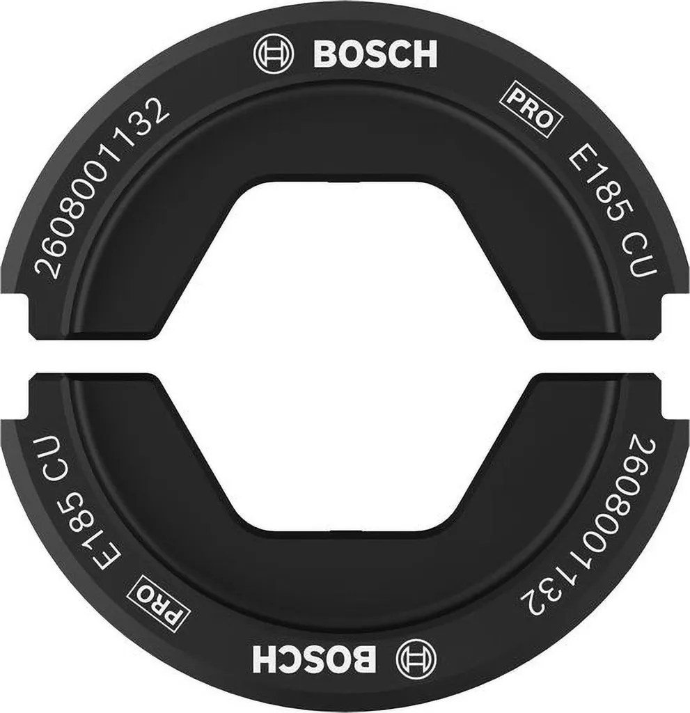 Insert de presse hexagonal E185 CU 185 mm² en acier renforcé spécial cuivre