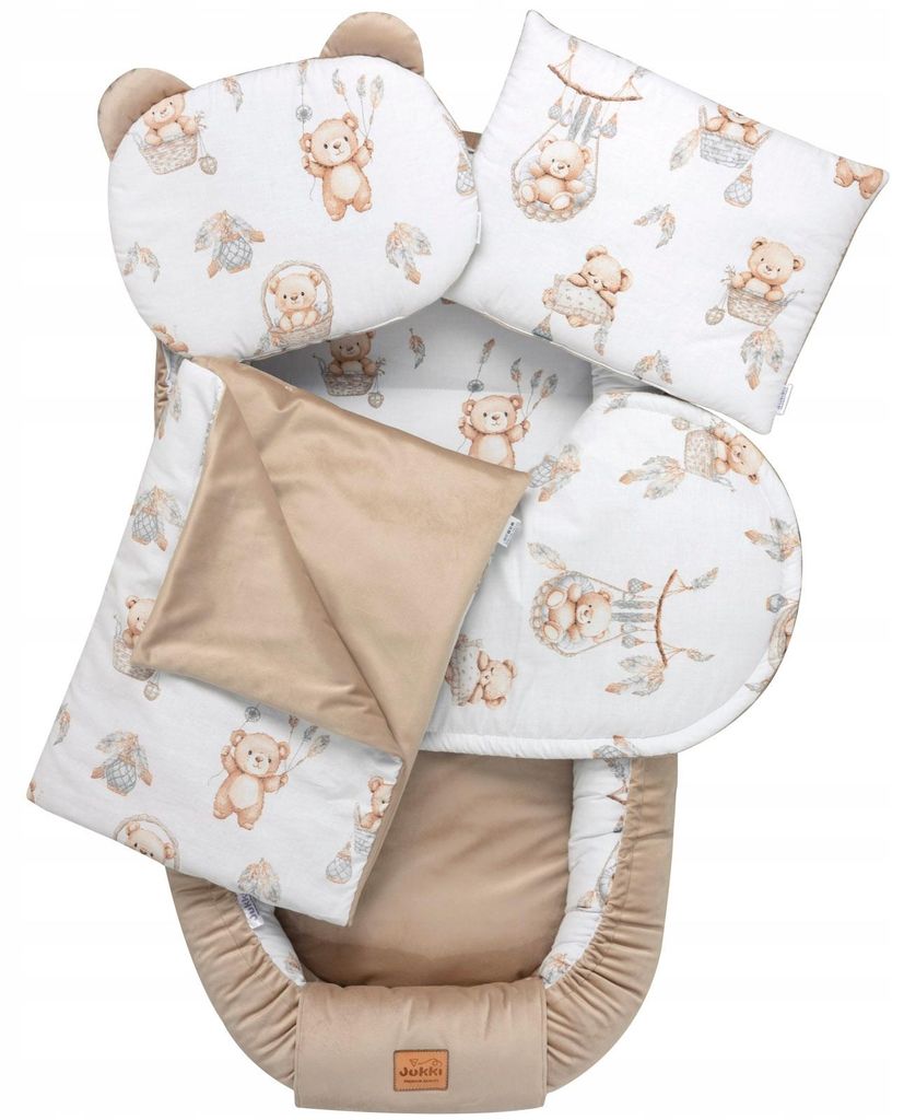 Jukki hnízdečko pro miminko 5dílná sada XXL 120x65 cm s Obrázek produktu 