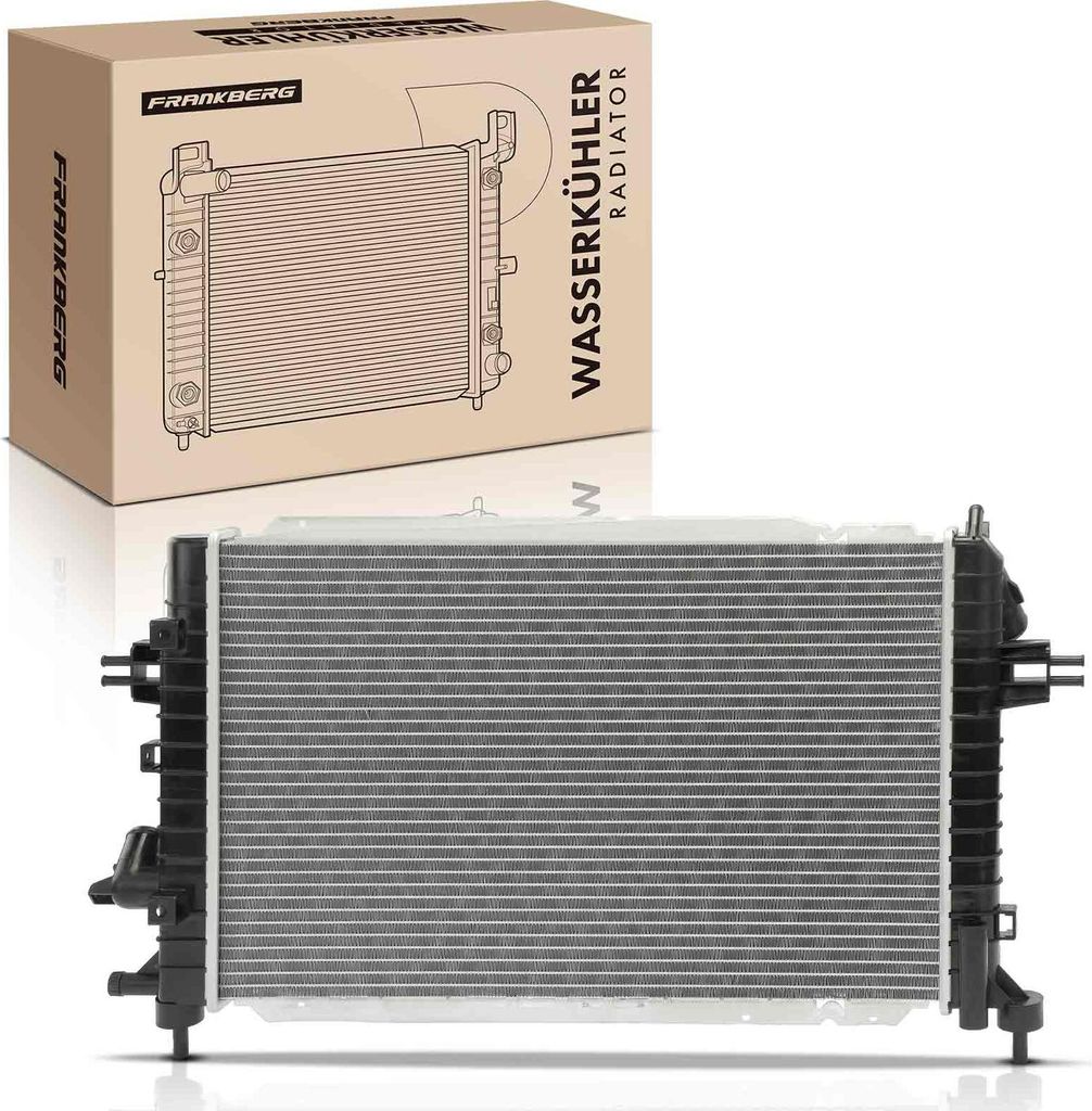 Frankberg 1x Kühler Wasserkühler Motorkühler für Opel Astra H Zafira 1.3L-2.0L