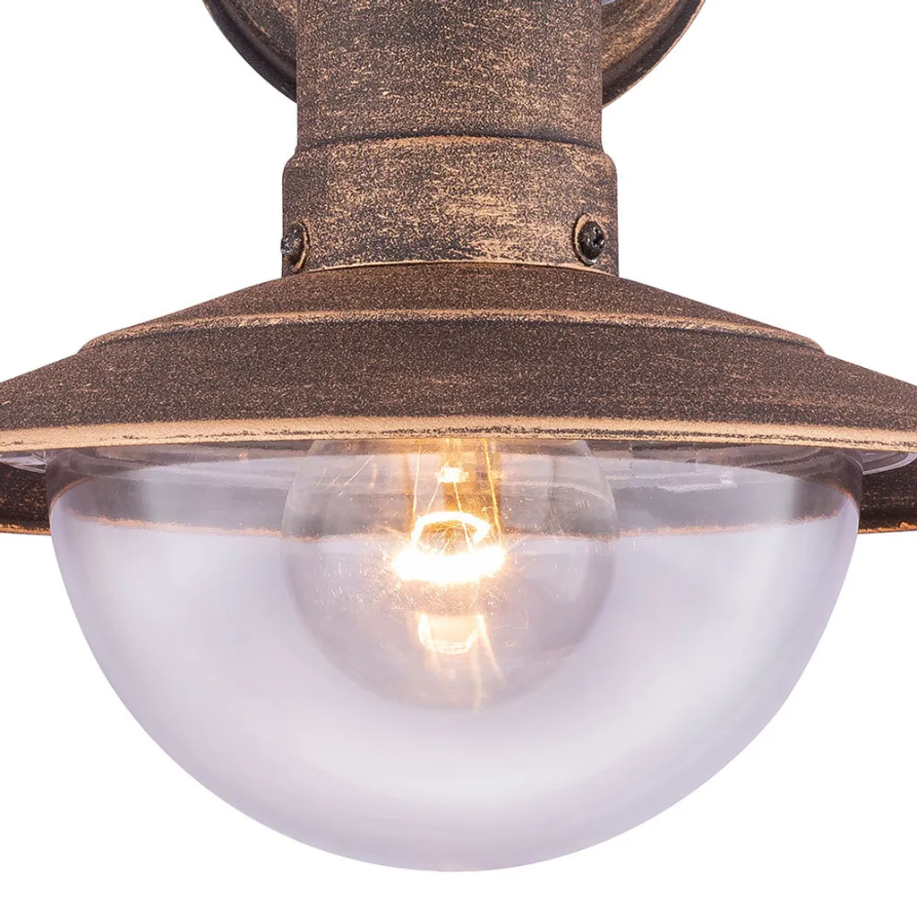 Éclairage Extérieur Robuste Anti-Corrosion Métal Noir E27 Globo Lighting
