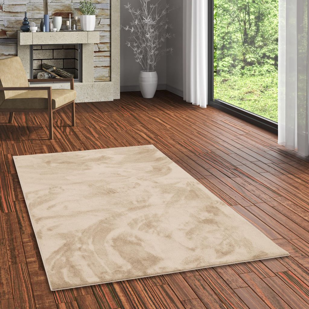 Luxus Super Soft Hochflor Langflor Teppich Deluxe Beige, Produktbild 